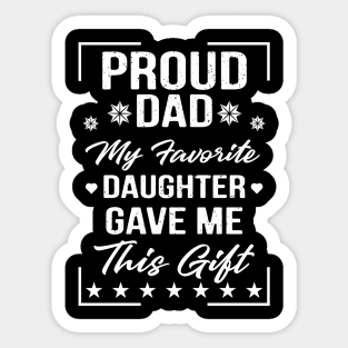 Proud Dad Gift Sticker